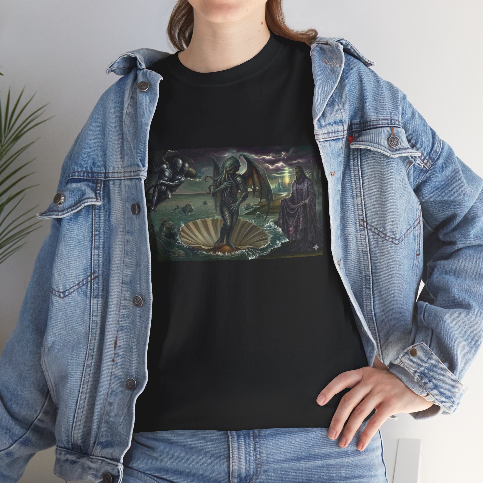 Cthulhu Anadyomene T-Shirt — Lovecraft Birth of Venus Parody Graphic Tee