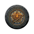 Elder Sign Outdoor Sticker — Round Transparent Weatherproof Decal