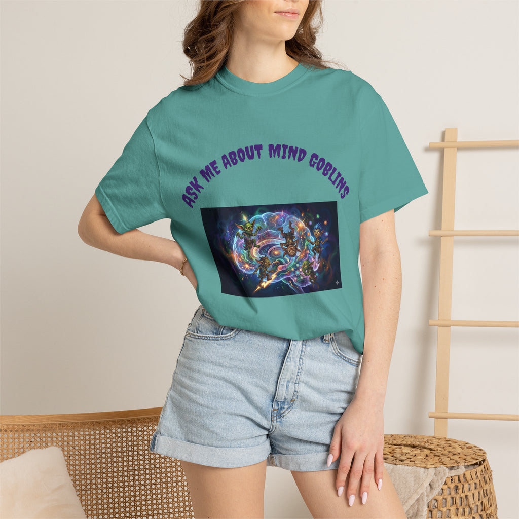 Ask Me About Goblins T-Shirt — Psychedelic Goblin Graphic Tee
