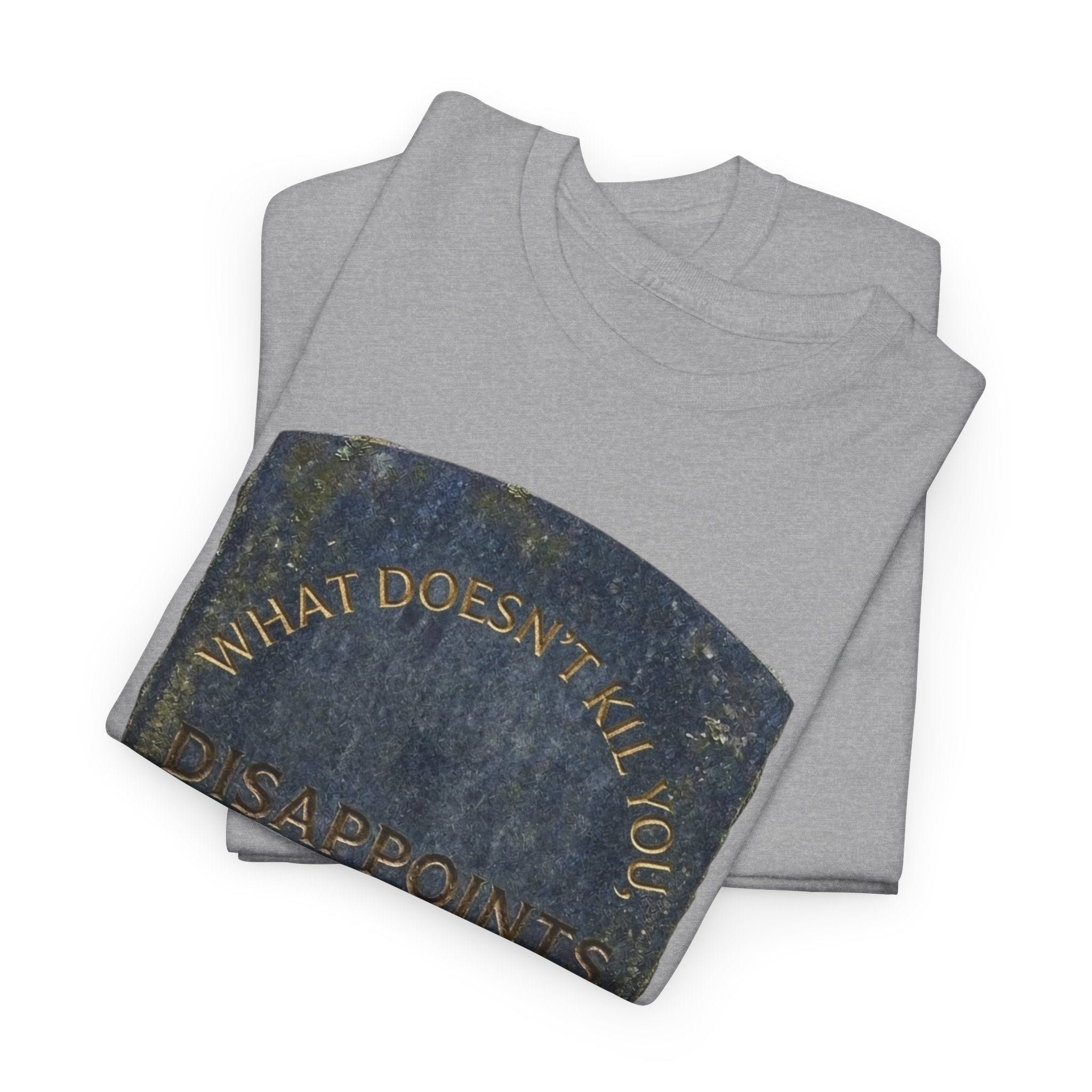 T-Shirt — Tombstone Graphic Tee — Dark Humour Casual Top