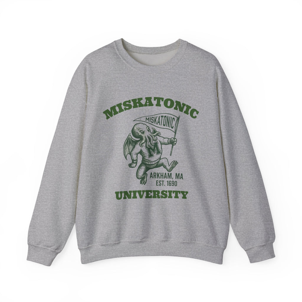 Miskatonic University Crewneck Sweatshirt — Vintage Collegiate Lovecraft