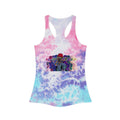 Tie-Dye Racerback Tank Top — Colorful 90s Rave Graphic