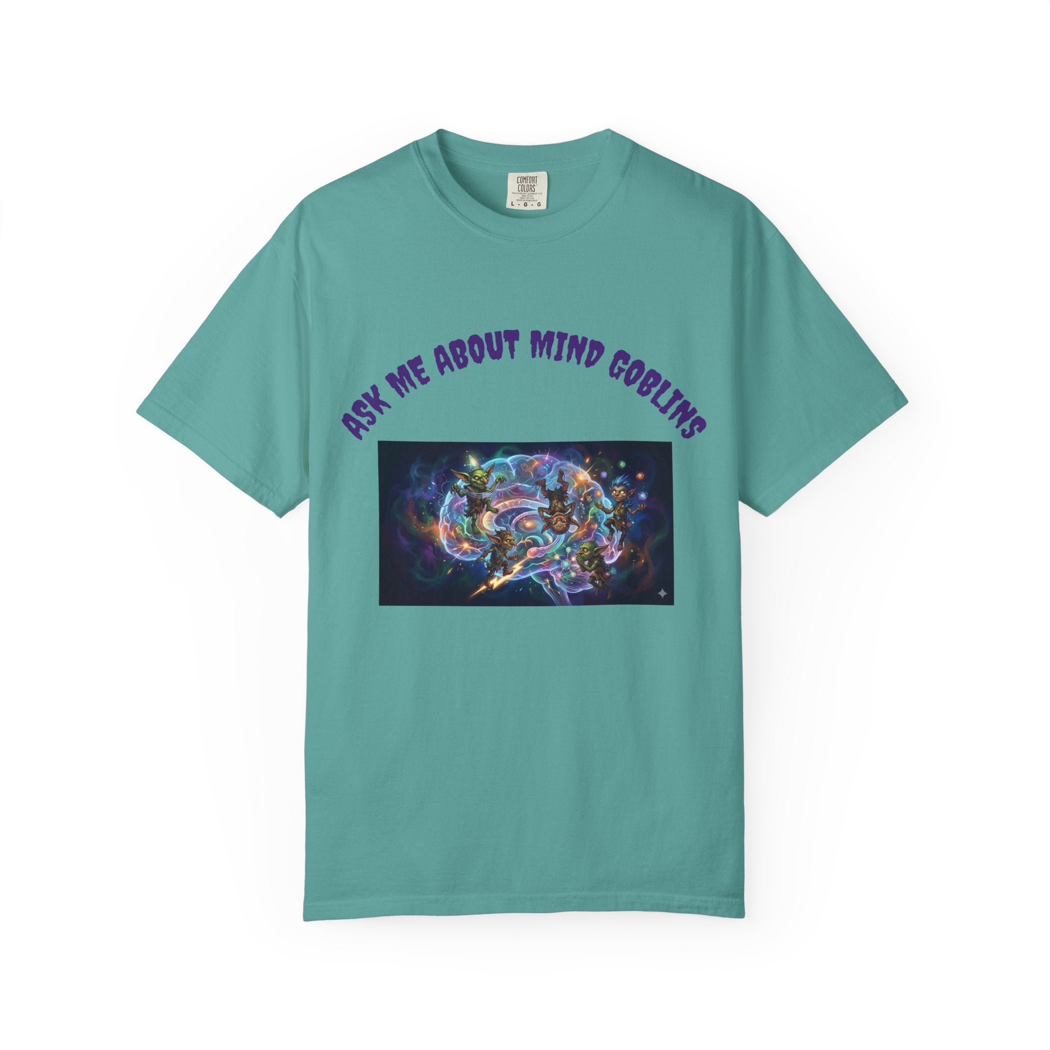 Ask Me About Goblins T-Shirt — Psychedelic Goblin Graphic Tee
