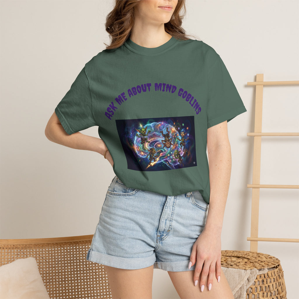 Ask Me About Goblins T-Shirt — Psychedelic Goblin Graphic Tee